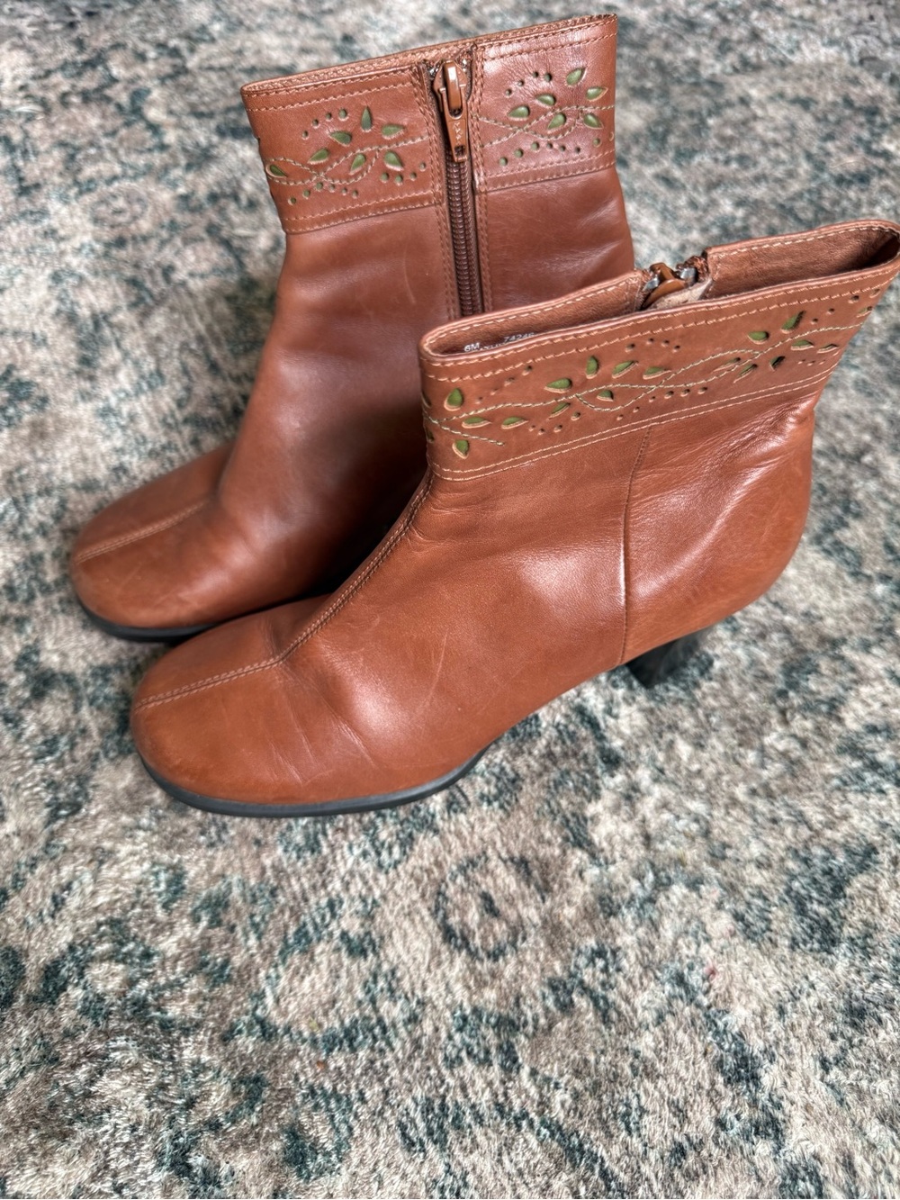 Genuine Leather Clark’s Ankle Eyelet Boots